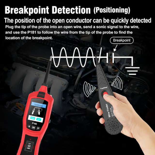 P180 circuit tester with broken wire finder